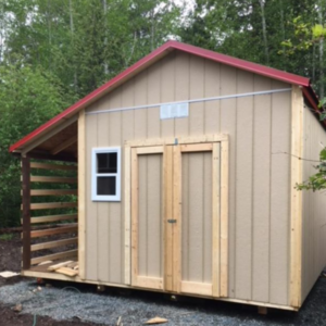 10ft x 12ft Custom Shed with 7ft sidewall, wood shed